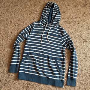 Under Armour Women's Shoreline Striped Hoodie Sweatshirt Blue/White